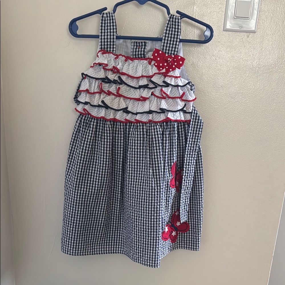 Emily Rose Girl Dress with Red Accents 3T